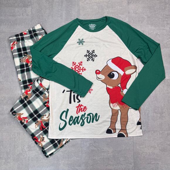 Rudolf Matching Family & Dog PJ Set Red Nose Reindeer Christmas Med, 2X Pajamas - Picture 8 of 14